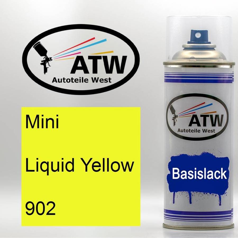 Mini, Liquid Yellow, 902: 400ml Sprühdose, von ATW Autoteile West.